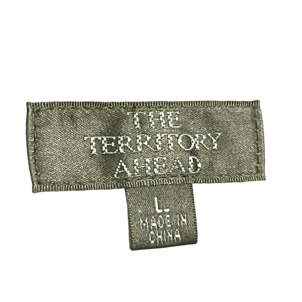 The Territory Ahead Womens Beige Suede Hooded Jacket L With Full Zipper Closure - Picture 4 of 9